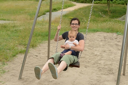On the Swing With Mommy2